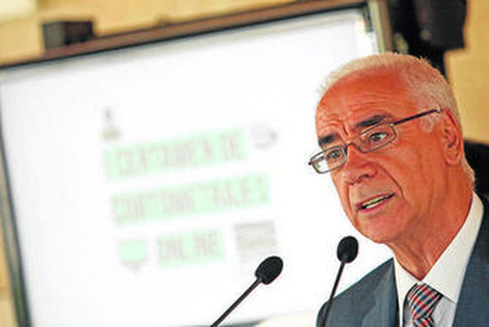 Luciano Alonso presentó el concurso, ayer, en el Teatro Central.