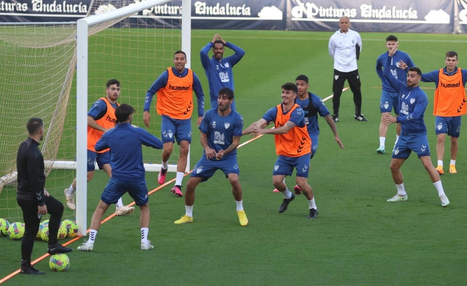 Las imágenes de la sesión vespertina del Málaga CF sin N'Diaye