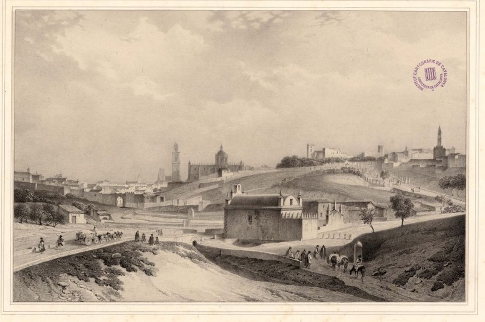 Vista de Jerez, de Nicolas Chapuy, 1849.