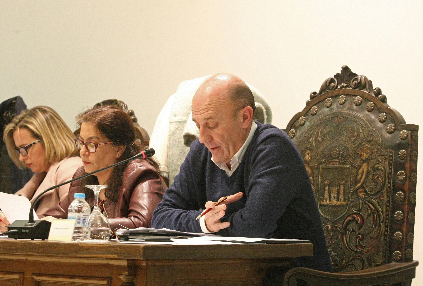 Ángel Villar, durante un pleno