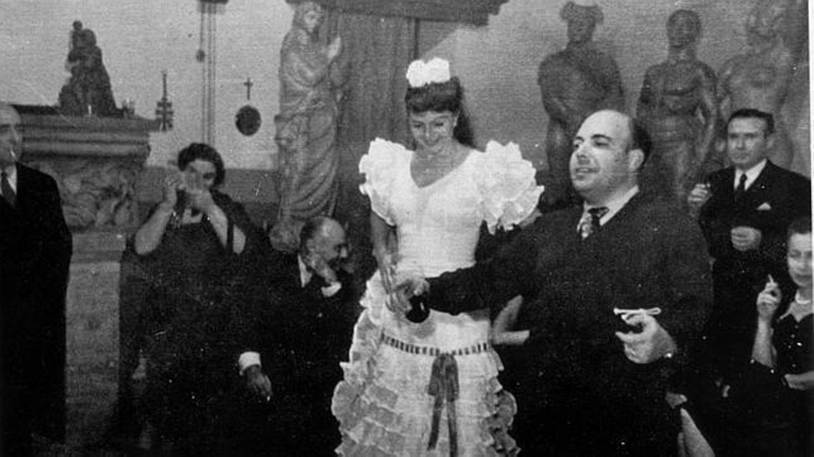 Rita Haywort, en la Feria de Abril.