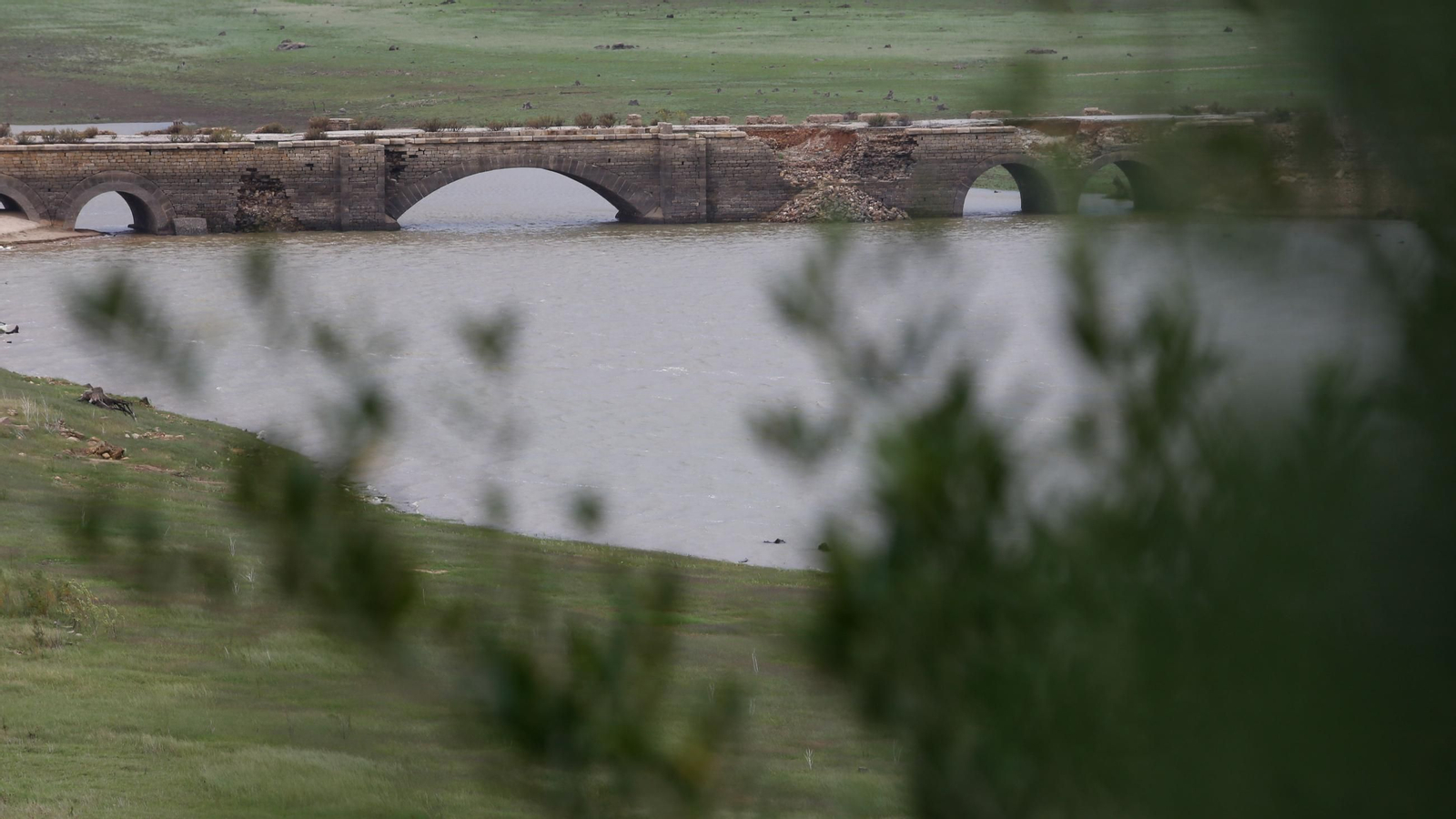 El embalse de Charco Redondo tras la dana del mes de noviembre.