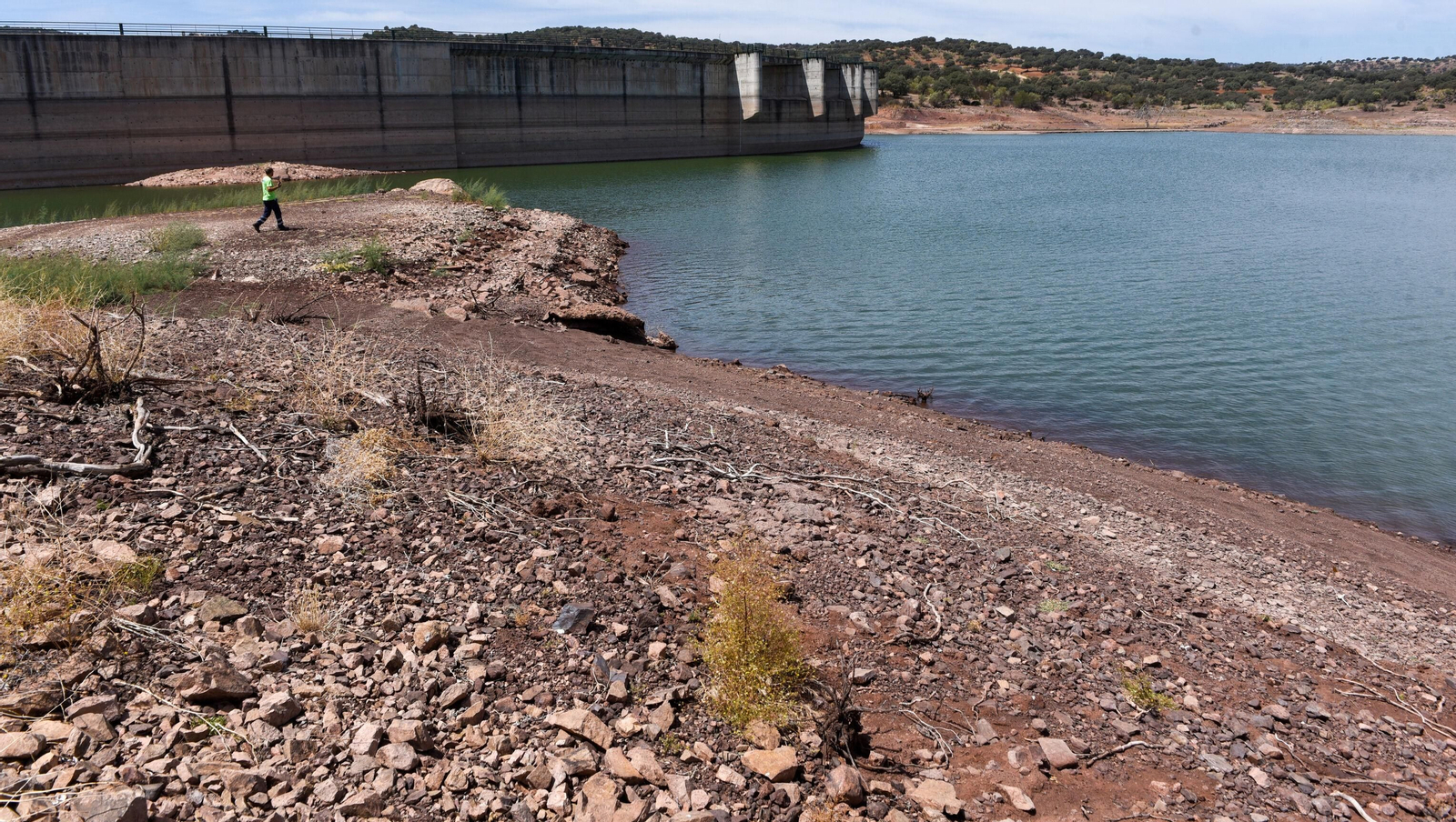 El pantano de Melonares a finales de 2023