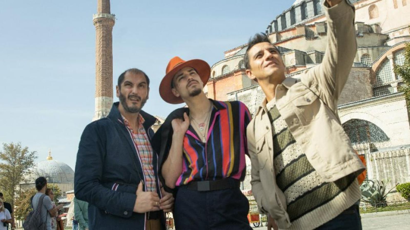 Pagudo, Aguilera y Librado en una imagen de 'Por los pelos'.