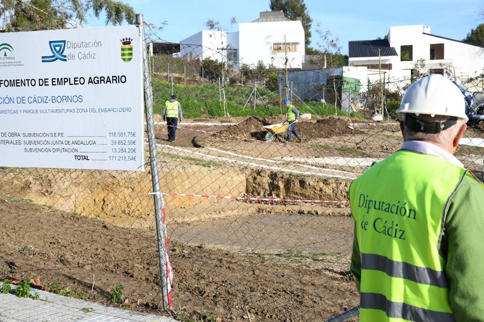 Imagen de una de las obras del Profea en la provincia de Cádiz.