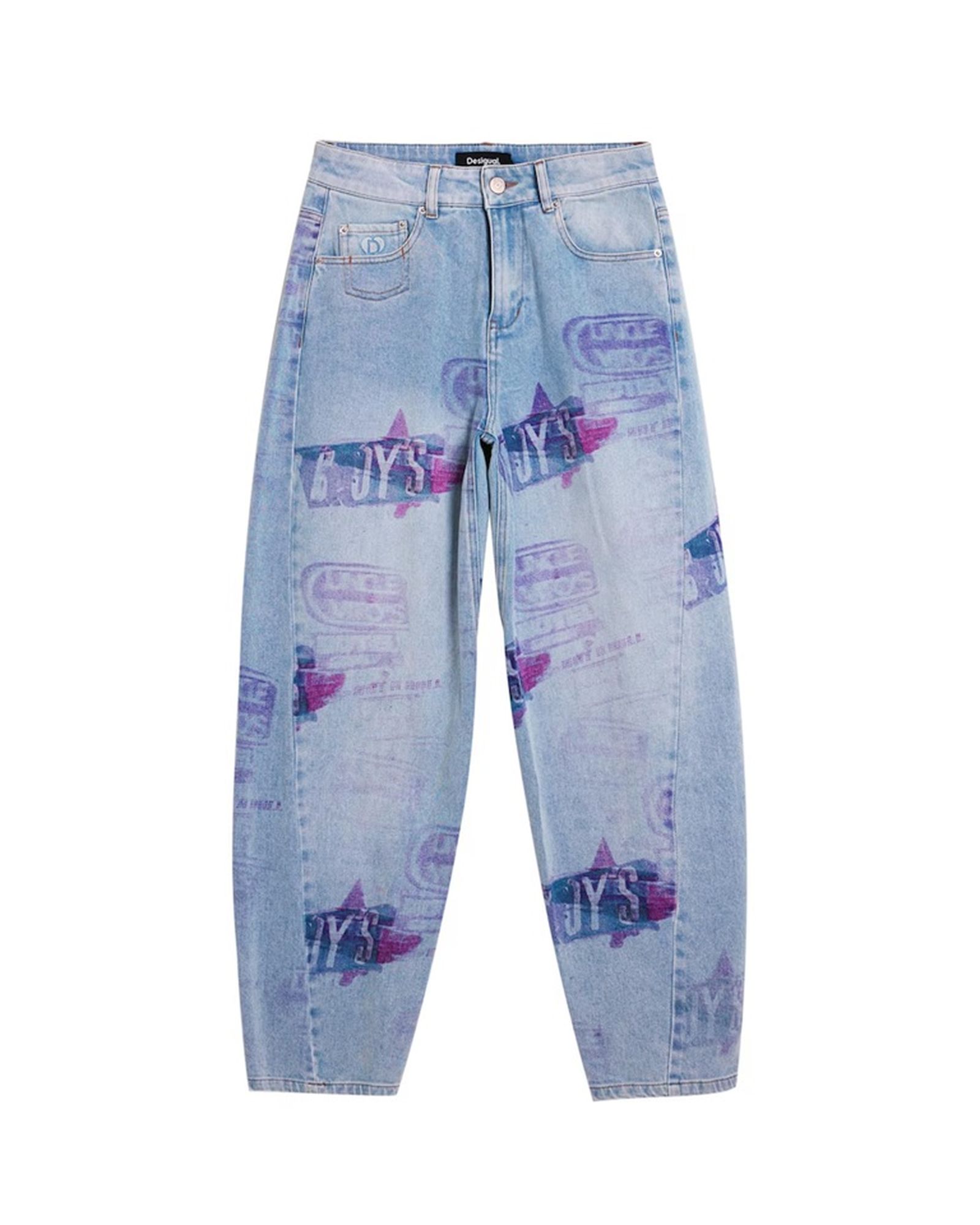 Vaqueros estampados de El Corte Inglés.