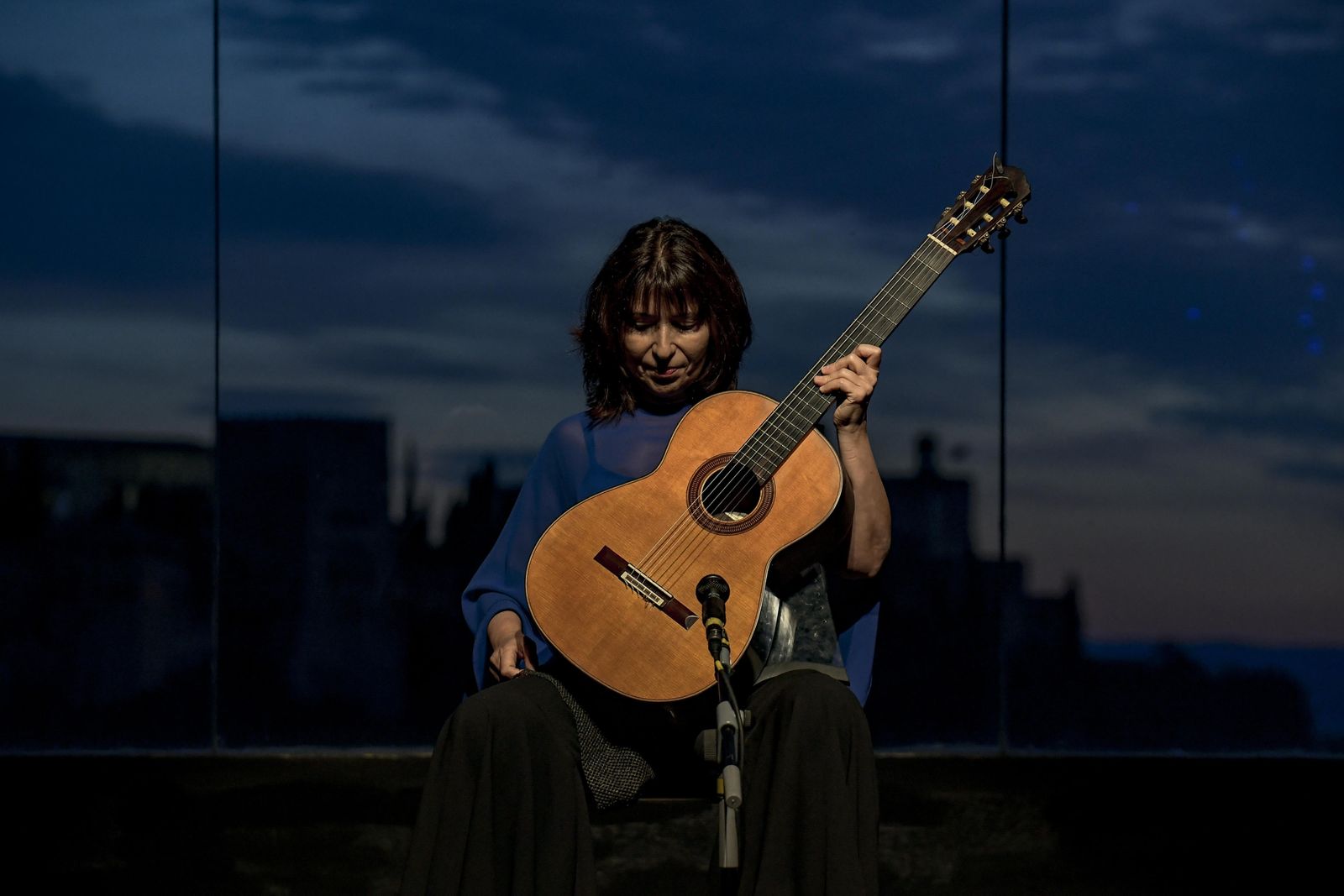 Margarita Escarpa durante el concierto.