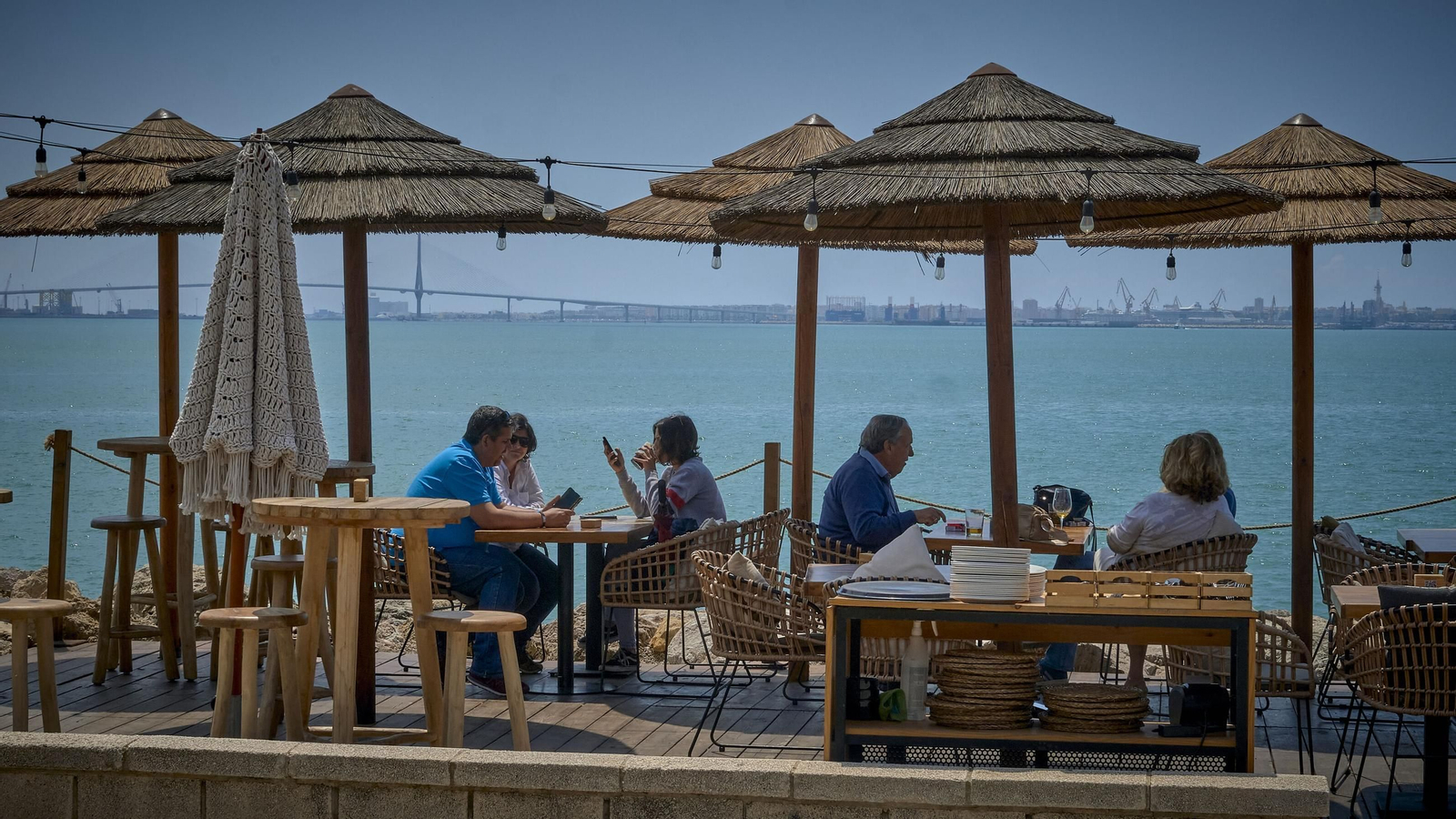 La terraza de un restaurante en El Puerto