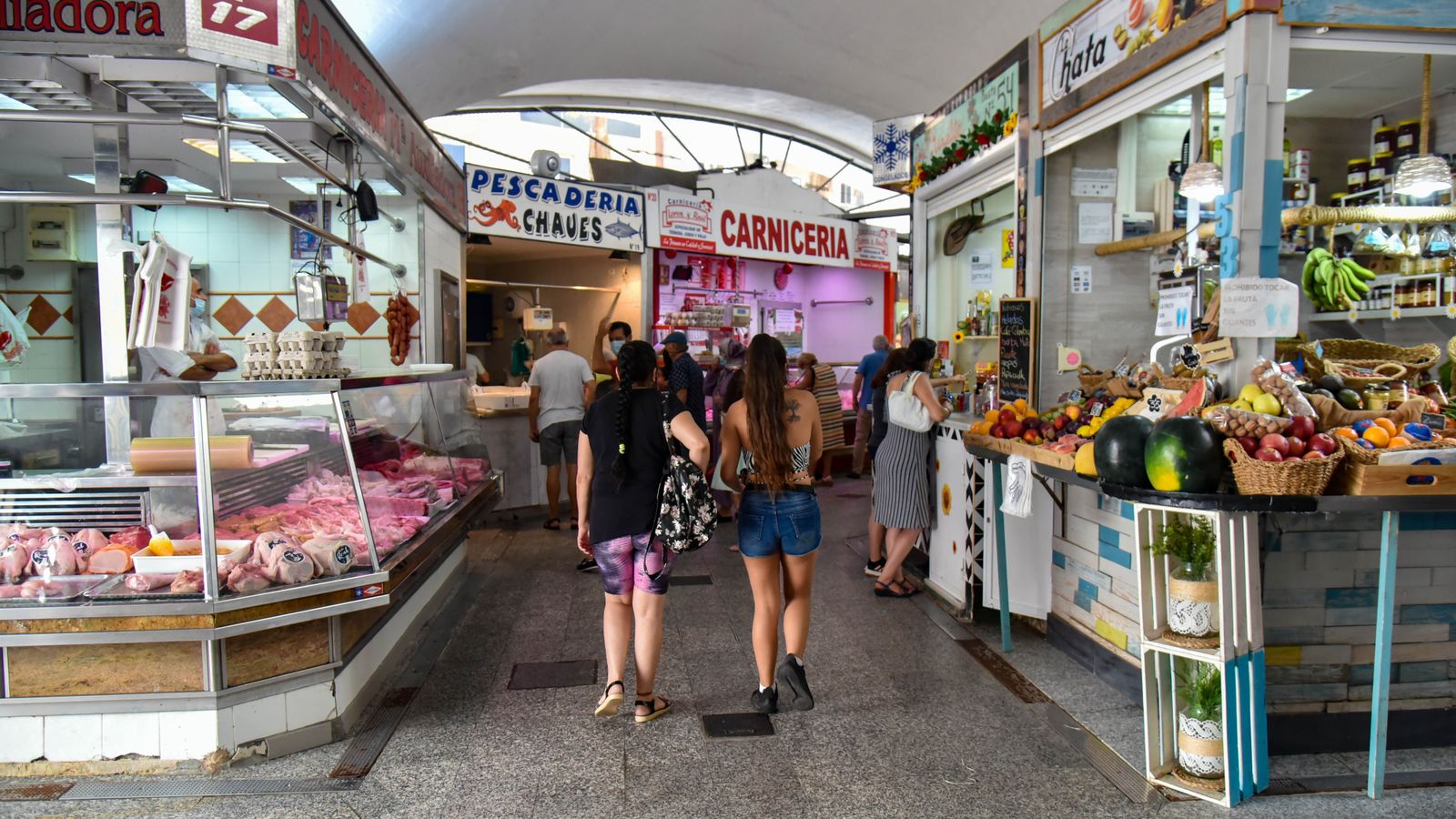 Interior del mercado Ingeniero Torroja.