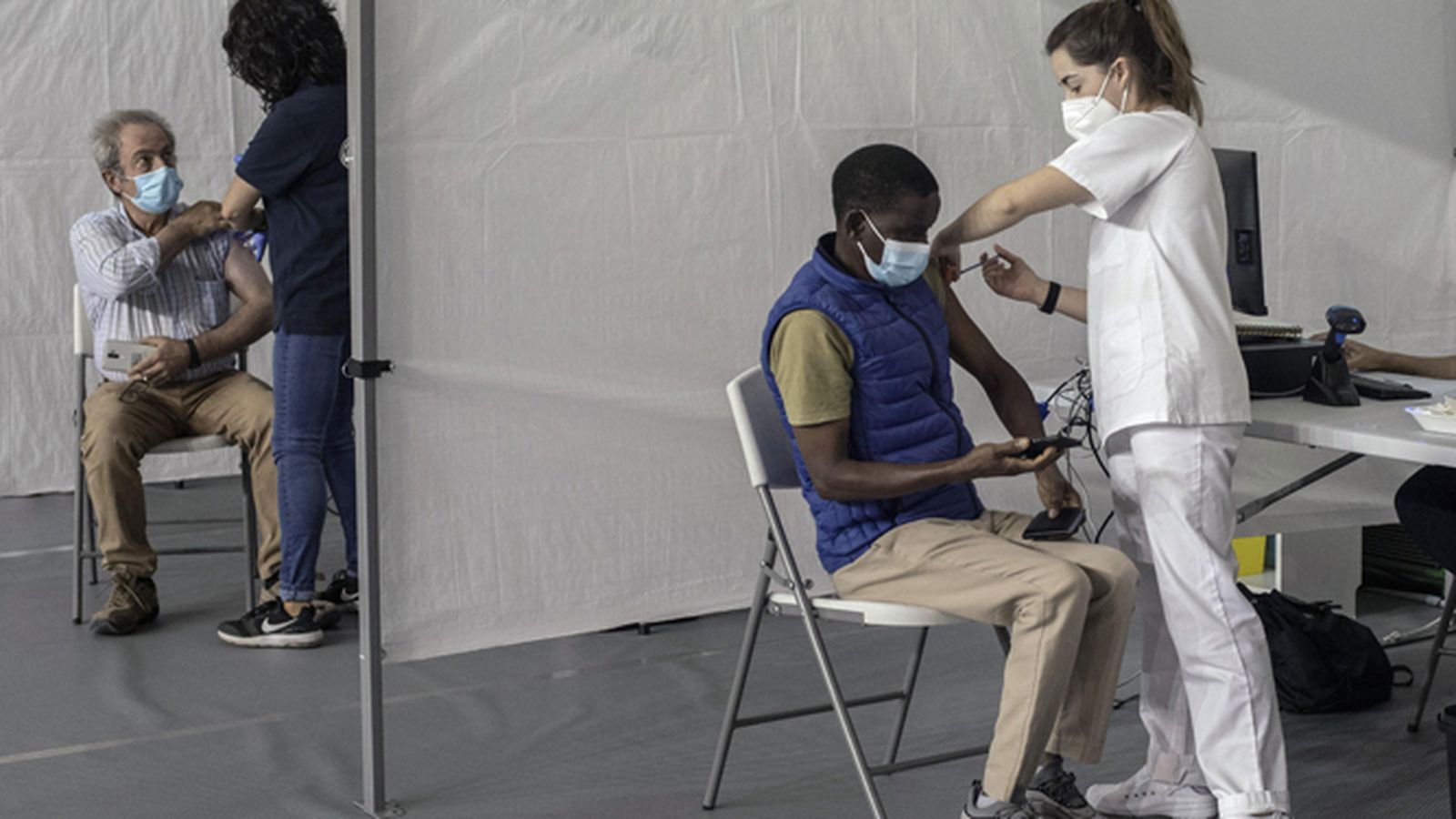 Vacunación este jueves en Orense.