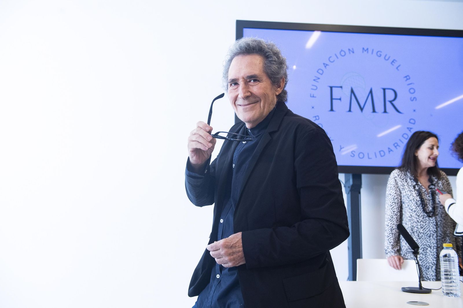 Miguel Ríos, durante la presentación de su fundación.