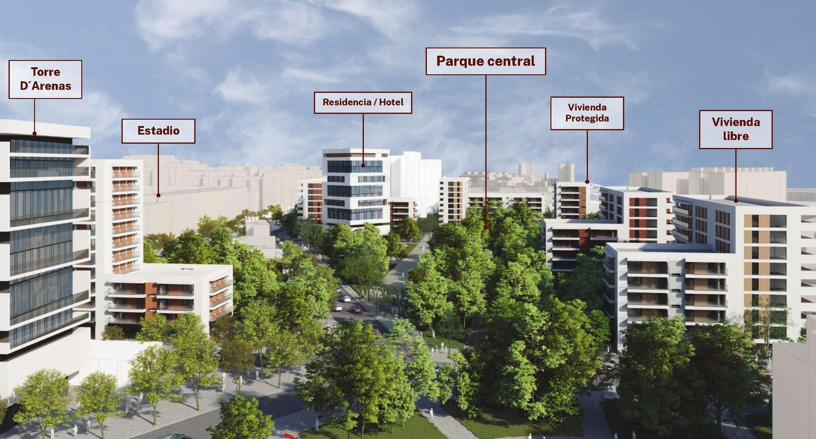 El nuevo núcleo urbano que nacerá como resultado de este proyecto