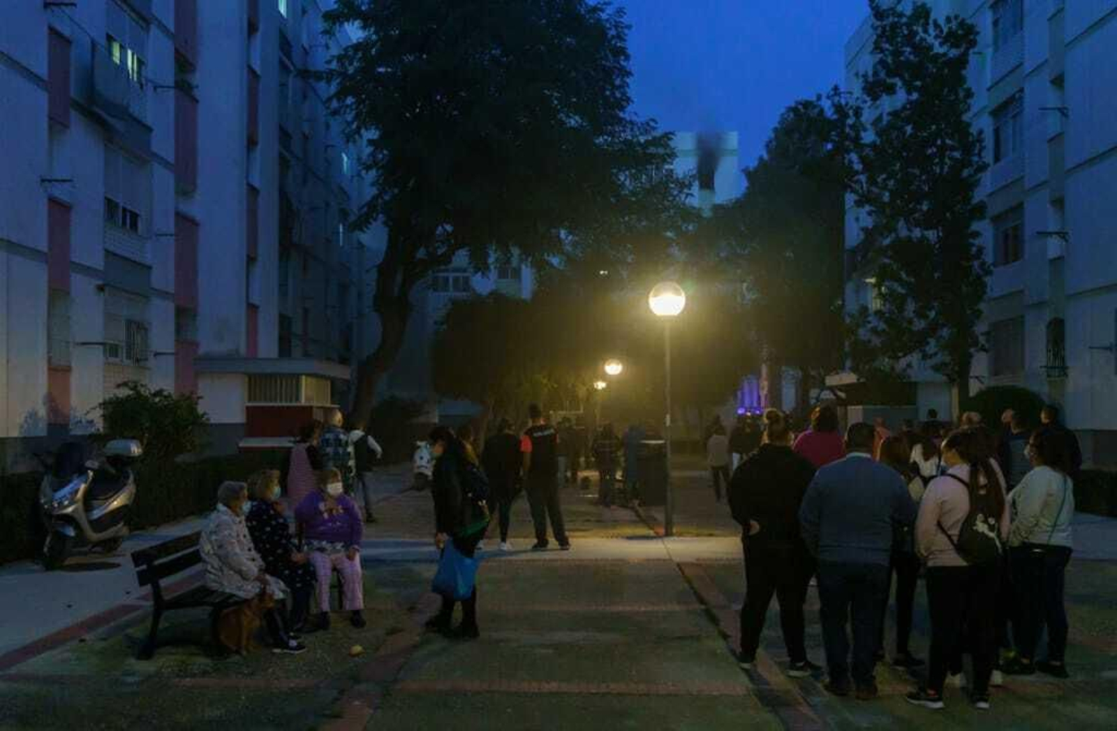 Incendio en la Barriada de La Paz
