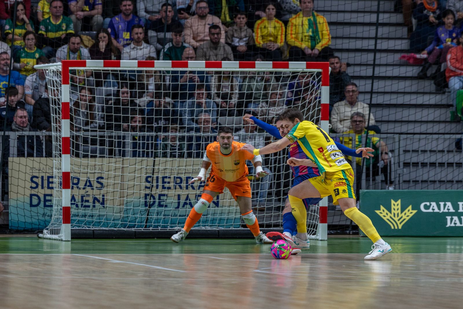 Las mejores imágenes del espectacular encuentro entre Jaén Paraíso Interior FS y Barça (3-3)