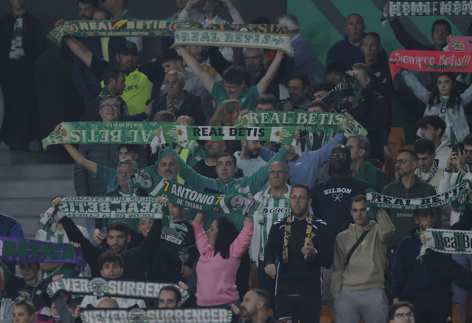 Búscate en las fotos del Betis - Olympique Lyonnais