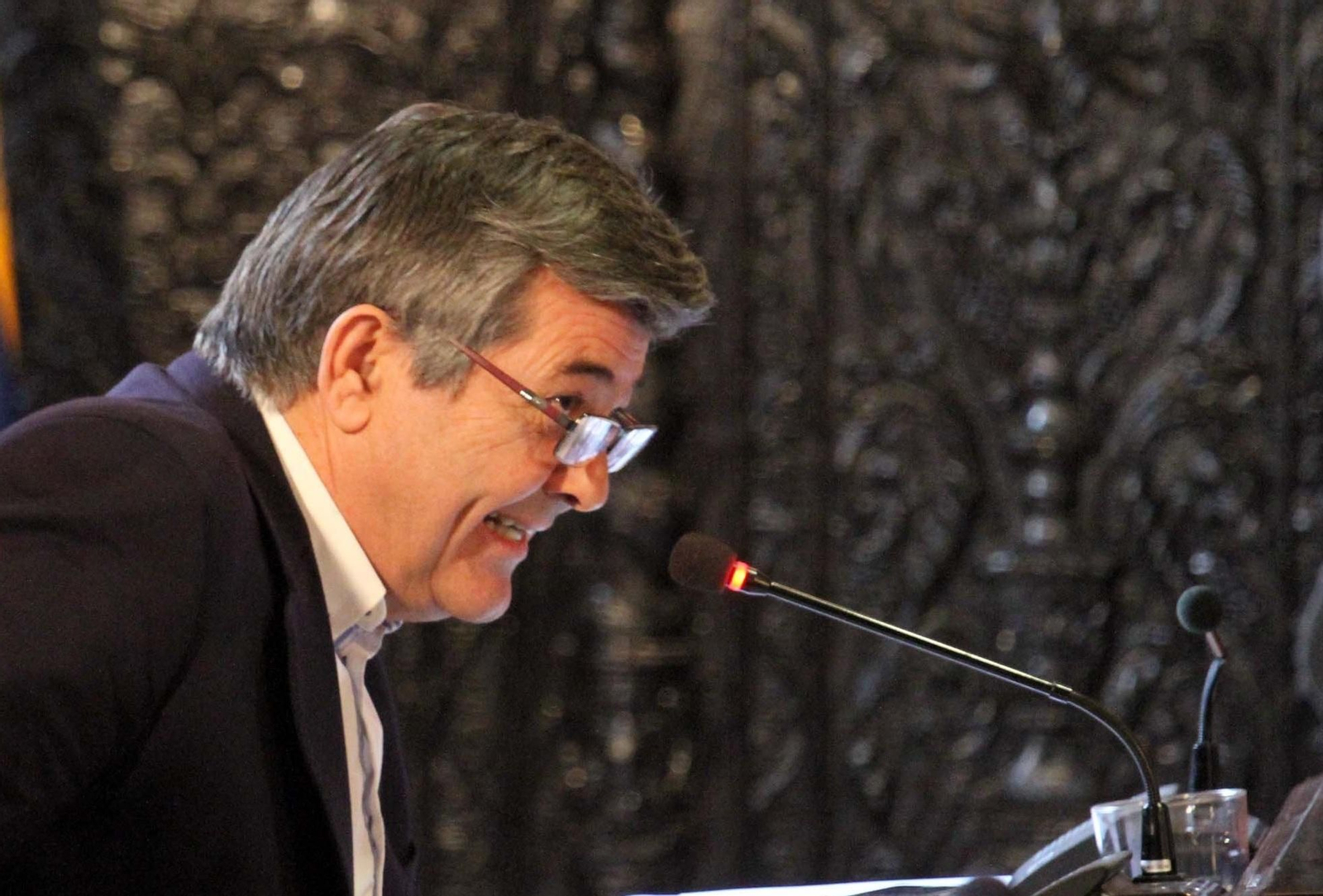 Luis Ángel Fernández, en un Pleno municipal.