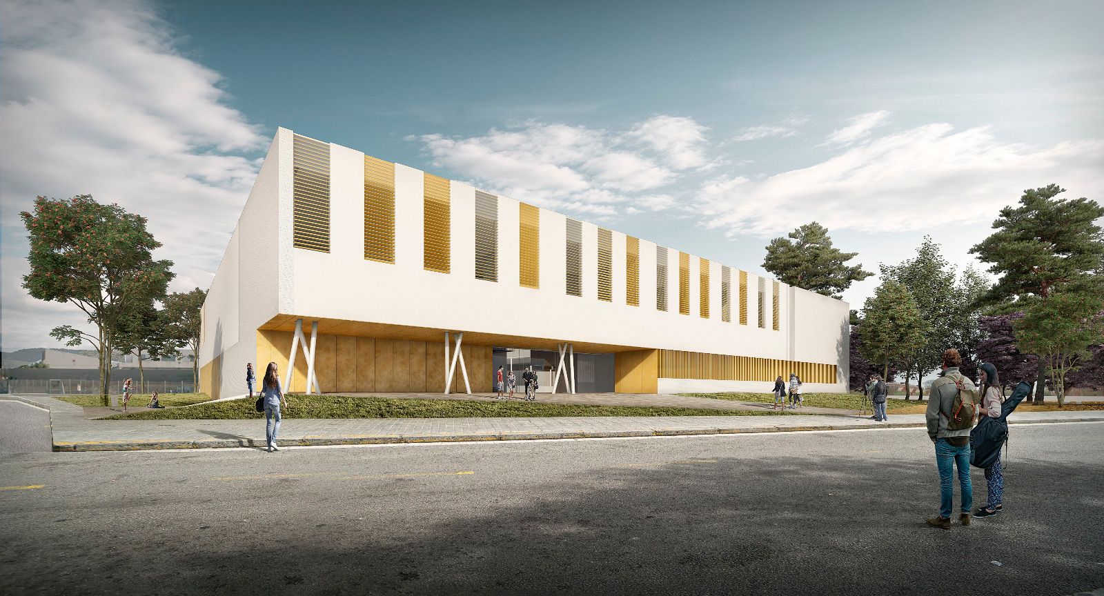 Imagen con el proyecto del nuevo conservatorio