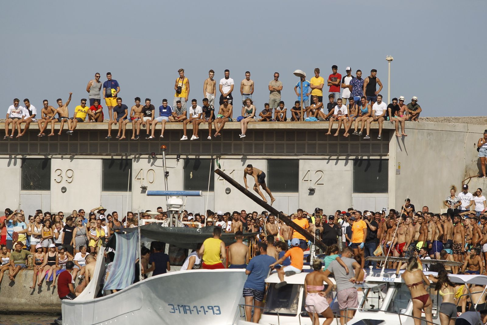 Fotogalería cucaña y procesión Fiestas Santa Ana Roquetas de Mar