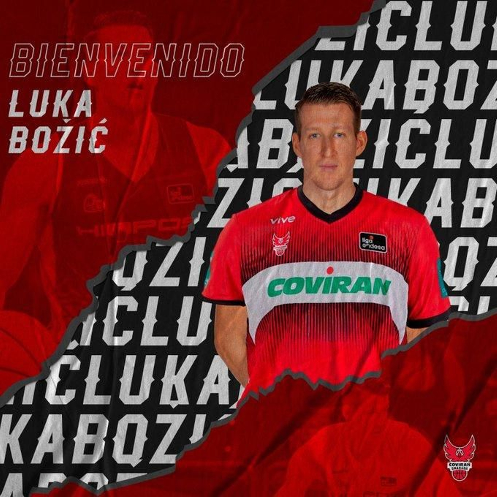 Así anunció el Covirán Granada el fichaje de Luka Bozic