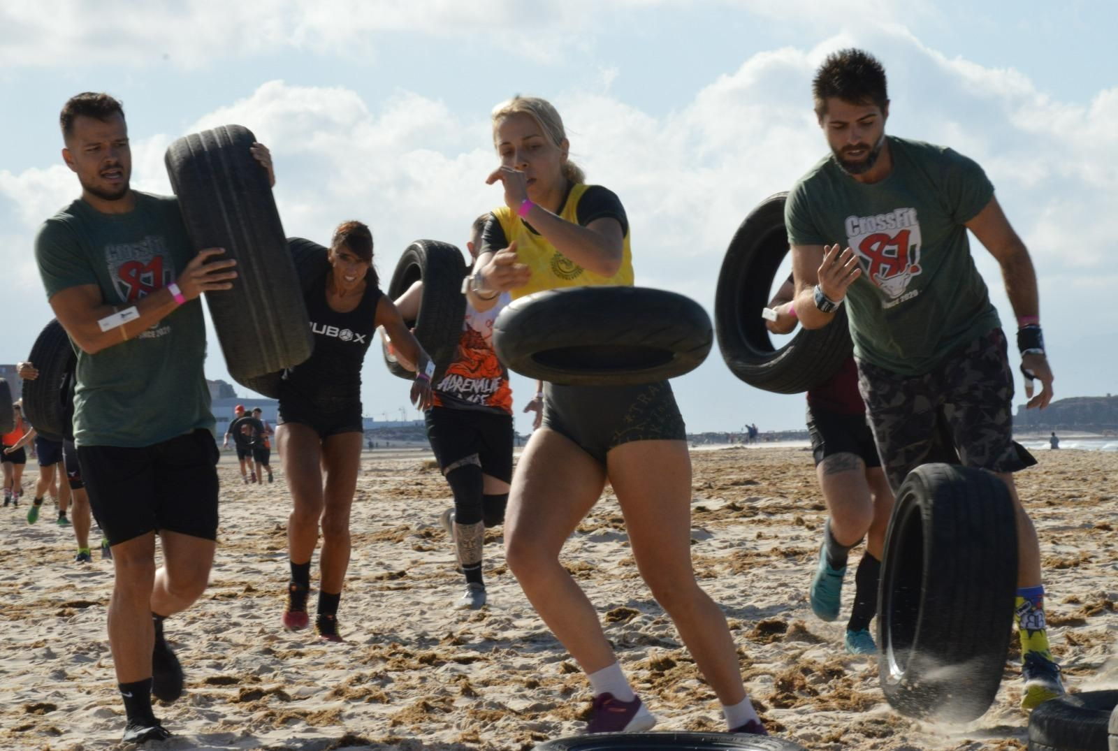 Una de las pruebas de la Adrenaline Race de Tarifa.