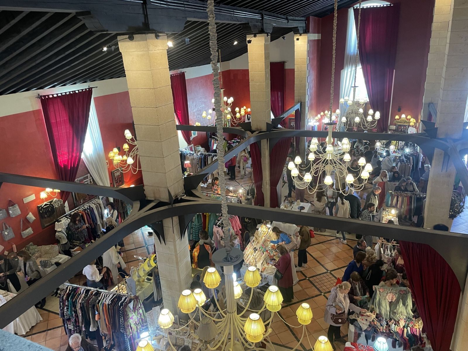 Imagen del mercadillo en el Hotel Soho Boutique de Jerez, el pasado año.