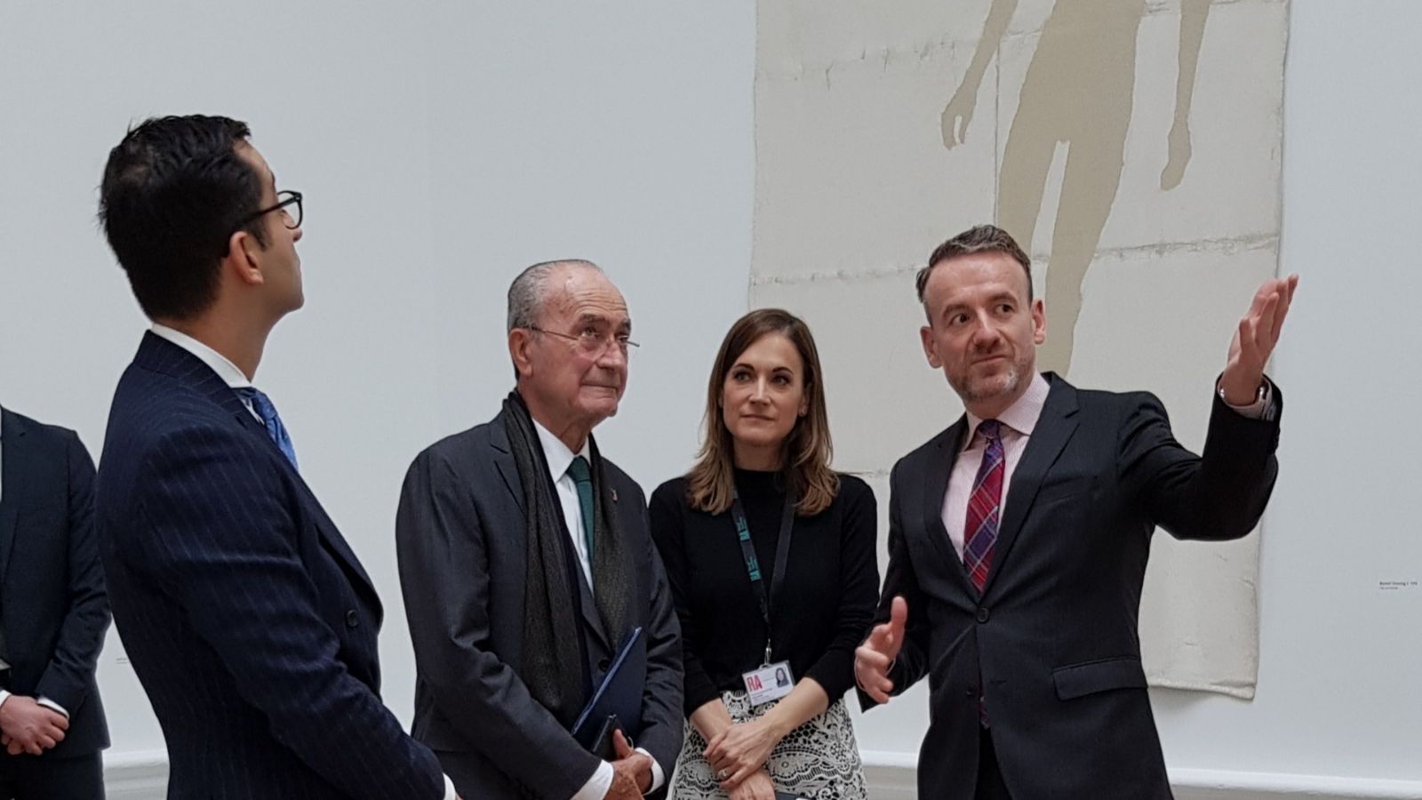 Francisco de la Torre, en un momento de la visita celebrada este martes.