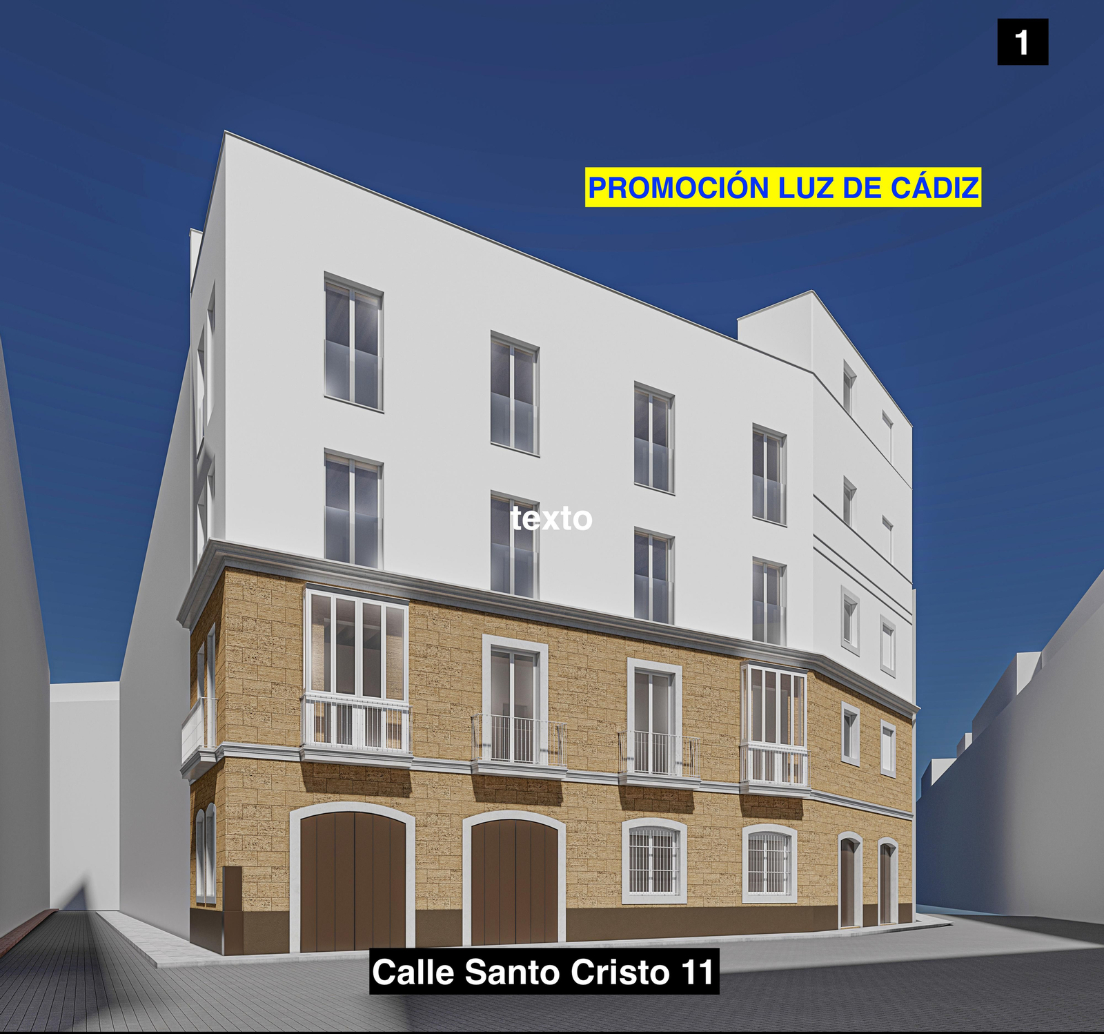 Así serán las nuevas viviendas en Santo Cristo 11, en Cádiz