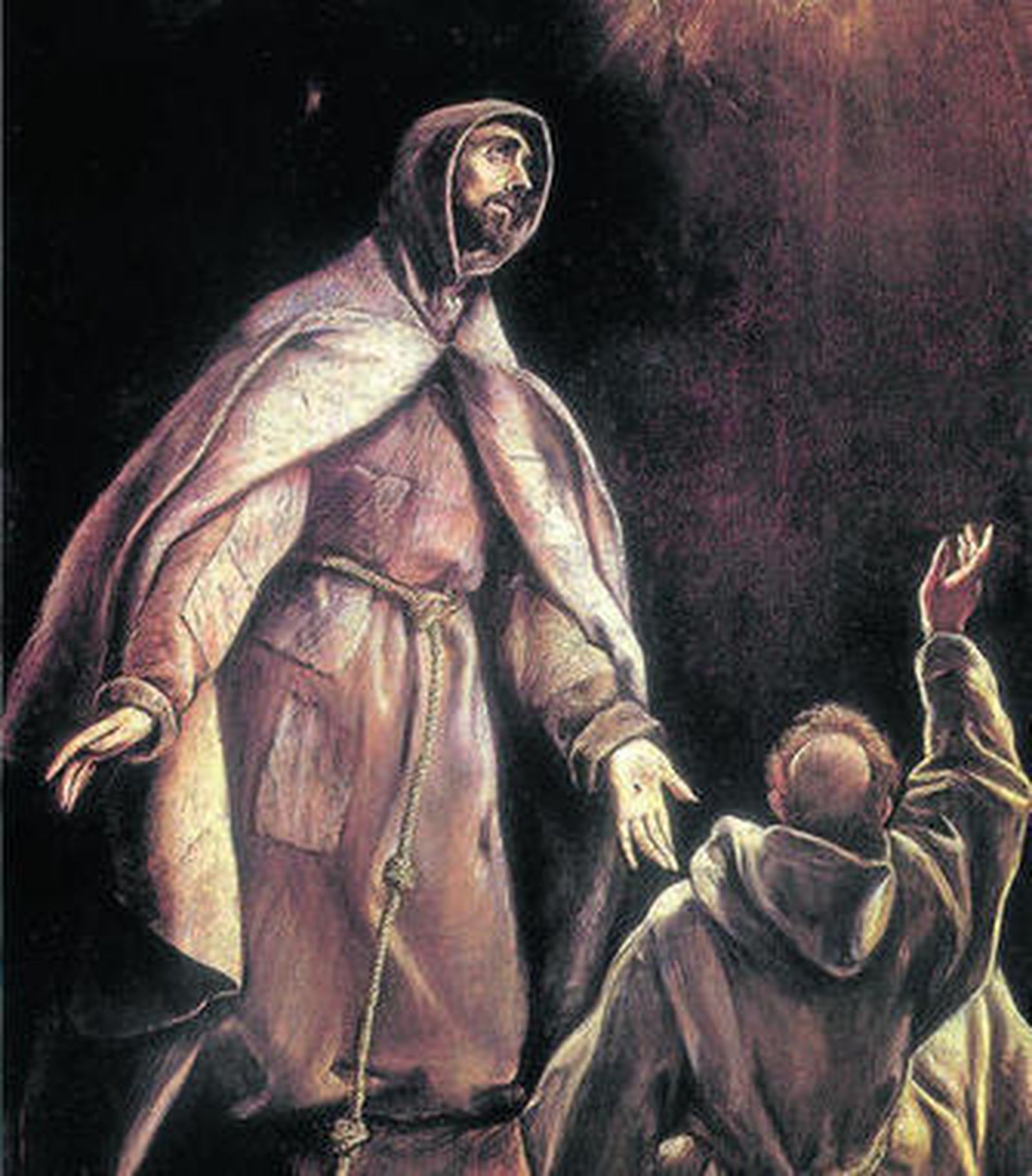 Imagen de la obra 'La visión de San Francisco' de El Greco, propiedad del Obispado de Cádiz.