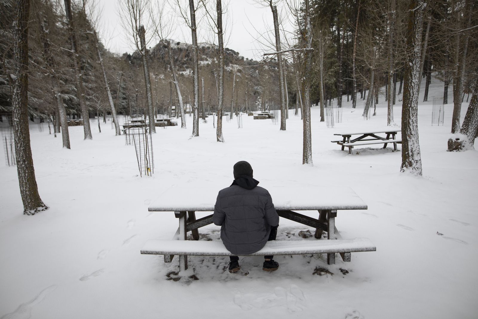 Nevada a finales de enero en Prado Negro.