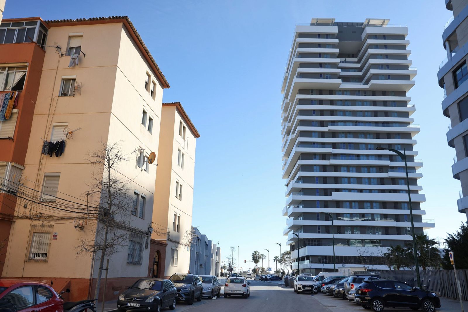 Vista de la calle Ayamonte, en Málaga.