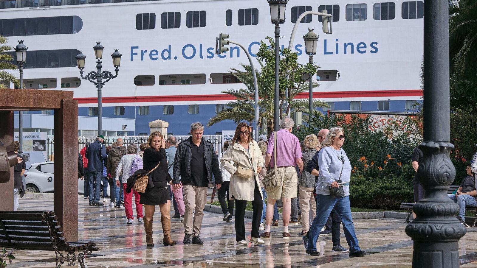 Turistas en la ciudad.