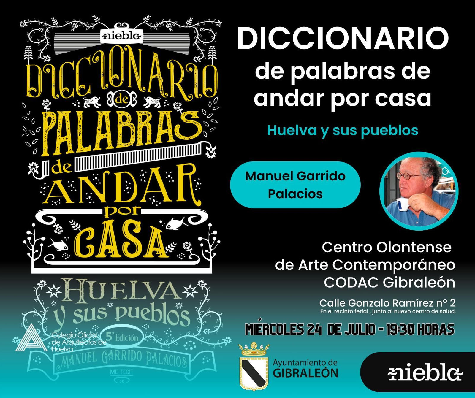 Carteld e la presentación del libro.