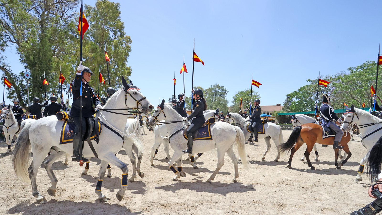 Entrega del Caballo de Oro en Jerez a la Unidad Especial de Caballería de la Policía Nacional.