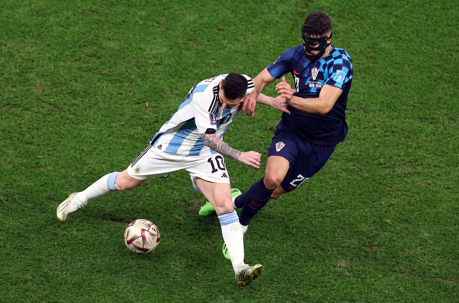 Las fotos de Messi contra Croacia