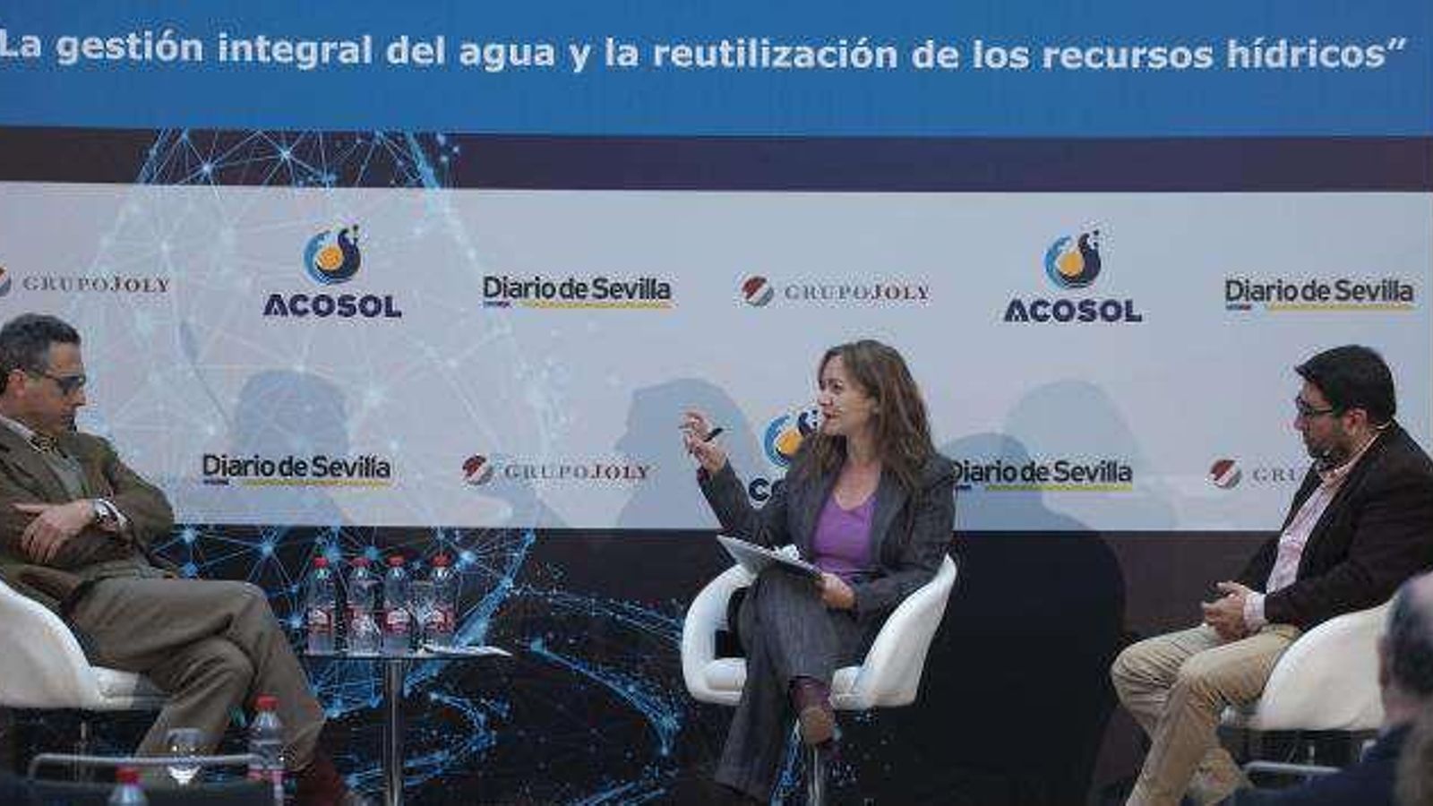 Pedro Parias, Magdalena Trillo y José Morillo.