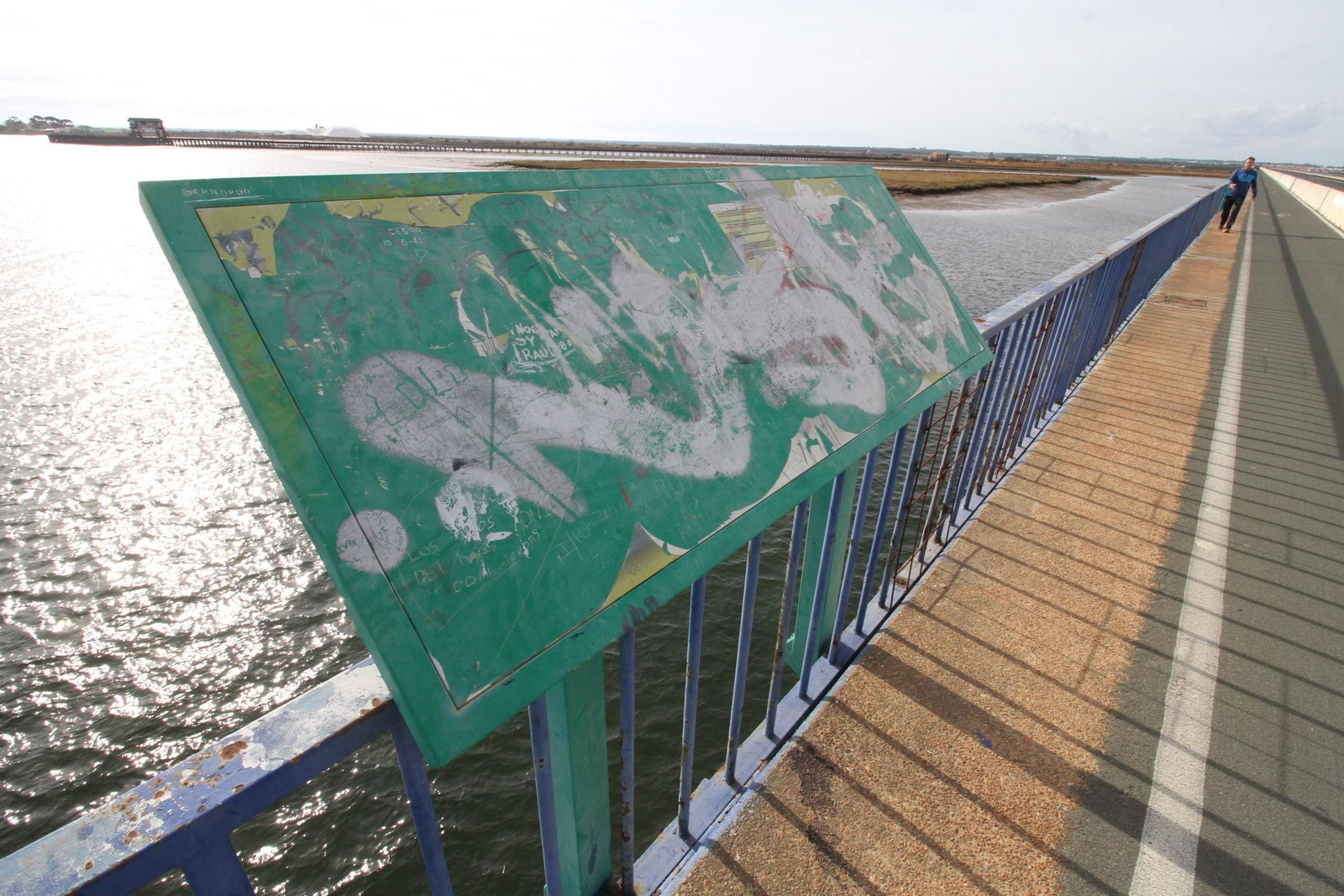 Imágenes del mal estado del puente Sifón.