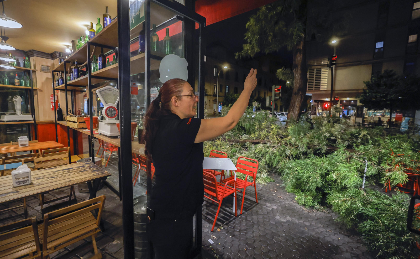 Los efectos de la borrasca 'Bernard' en Sevilla, todas las fotos