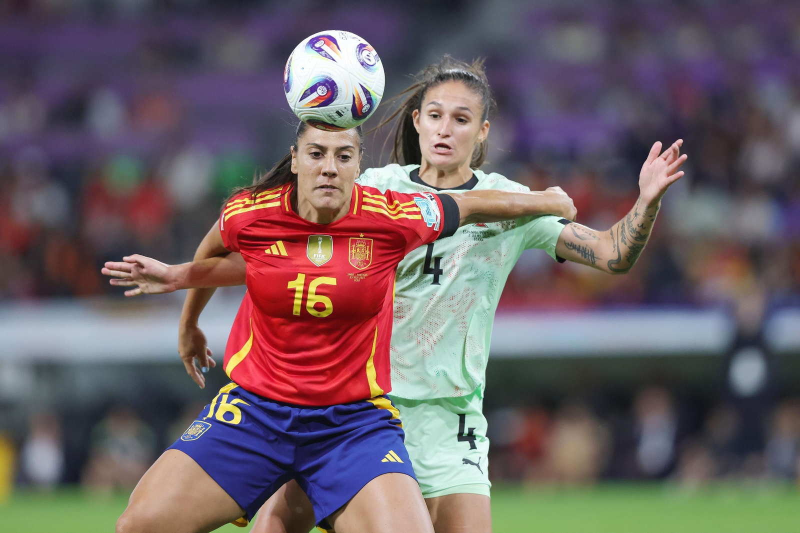 Las fotos del España-Portugal en la Eurocopa femenina
