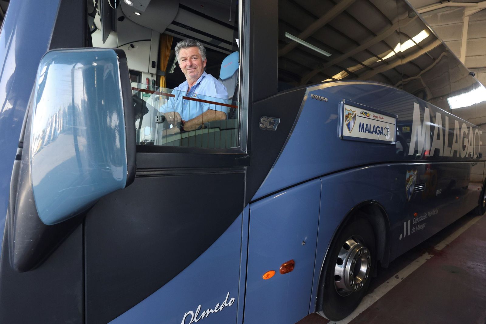 Ángelo Navas, el conductor del bus del Málaga