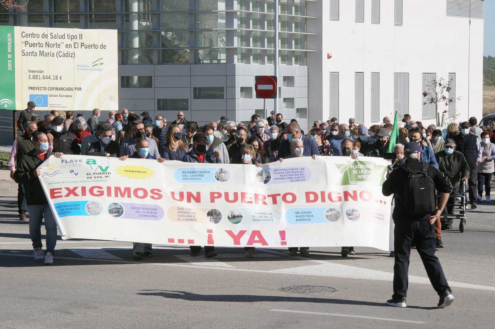 Una de las últimas movilizaciones de la Flave, exigiendo la apertura del nuevo centro de salud.