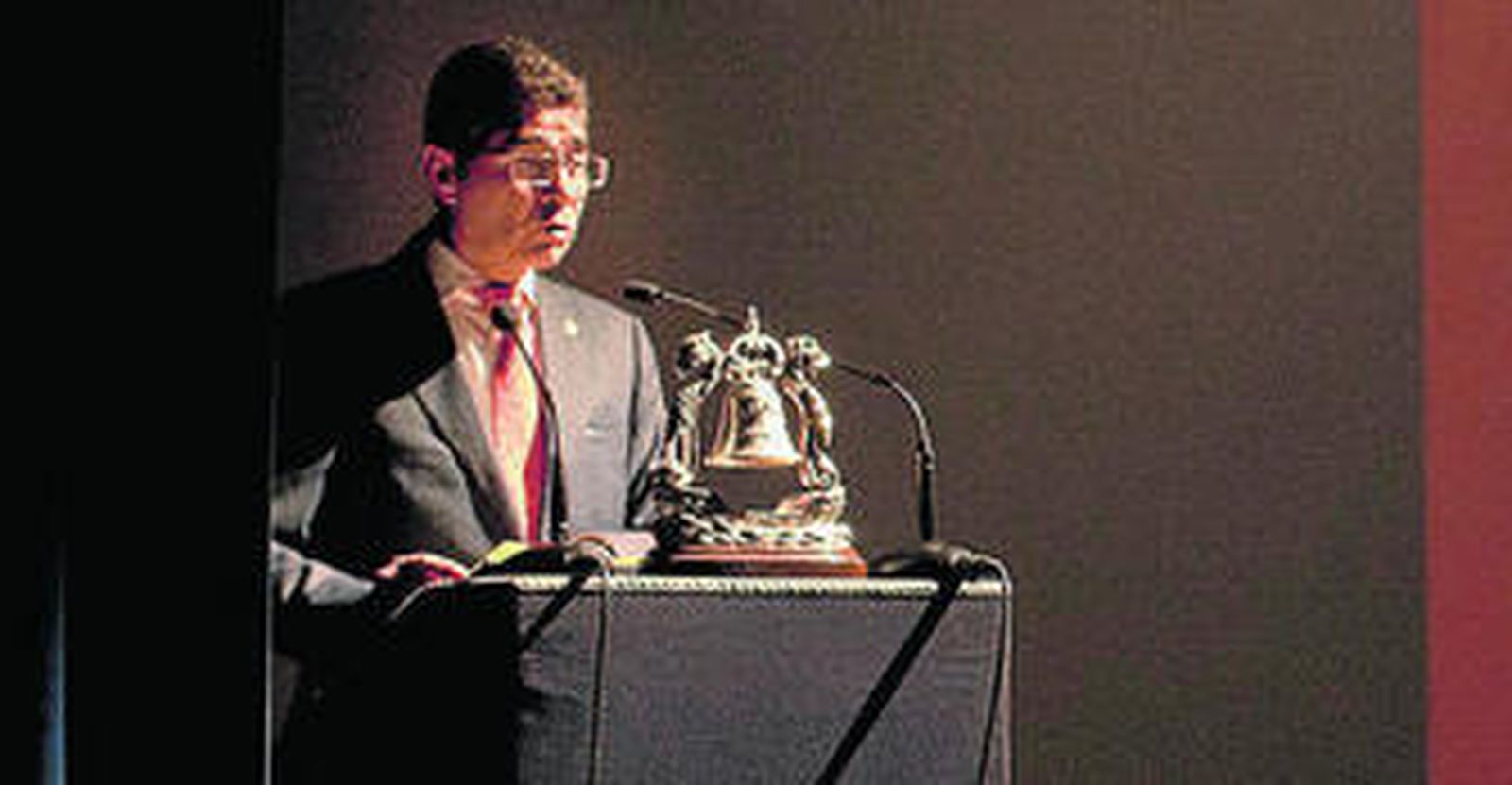 Manuel Sánchez Casas, durante el pregón de la JCC de este año.