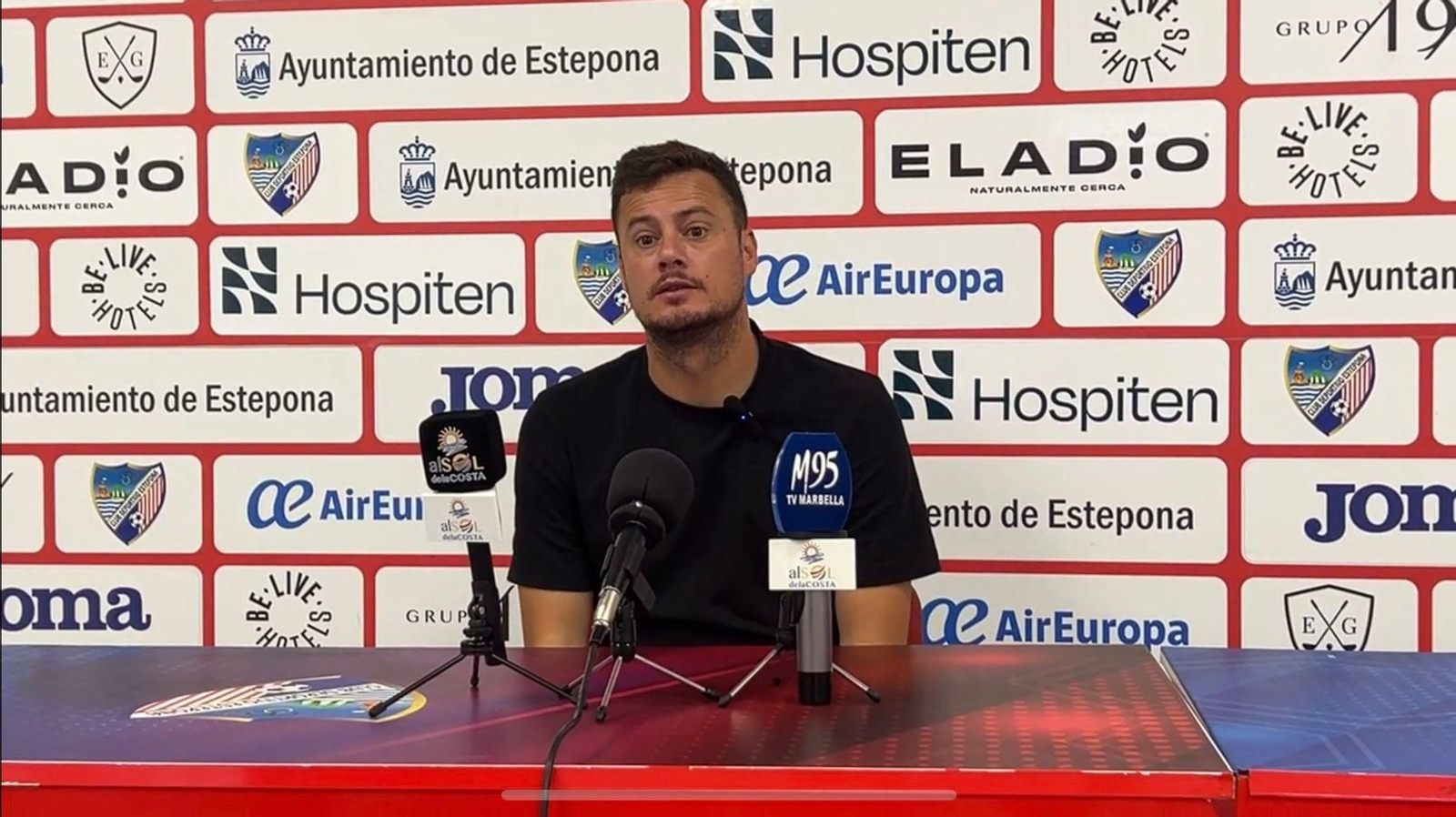 Oriol Riera, en sala de prensa.