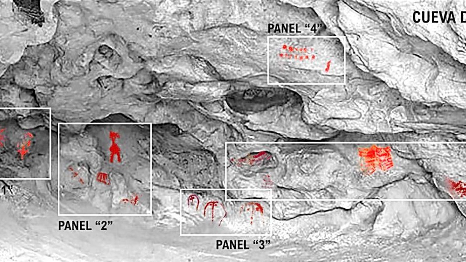 Conjunto de paneles, numerados de izquierda a derecha.