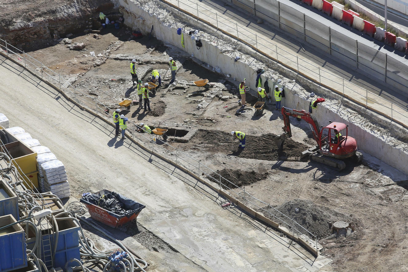 Fotos de las obras del Metro de Málaga