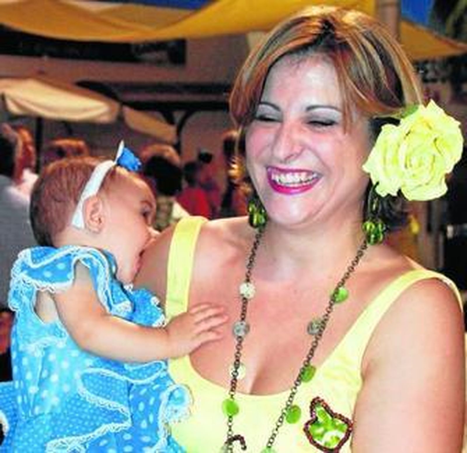 Gemma Garrido con Irene.