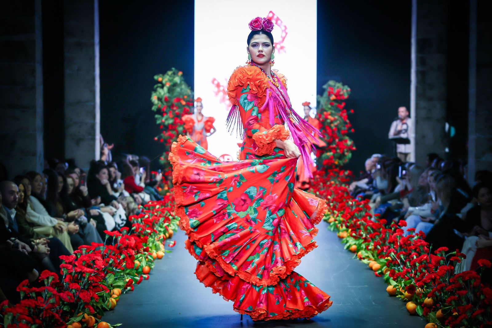 Desfile de Rocío Martín en la pasada edición de la Pasarela Flamenca Jerez Tío Pepe.
