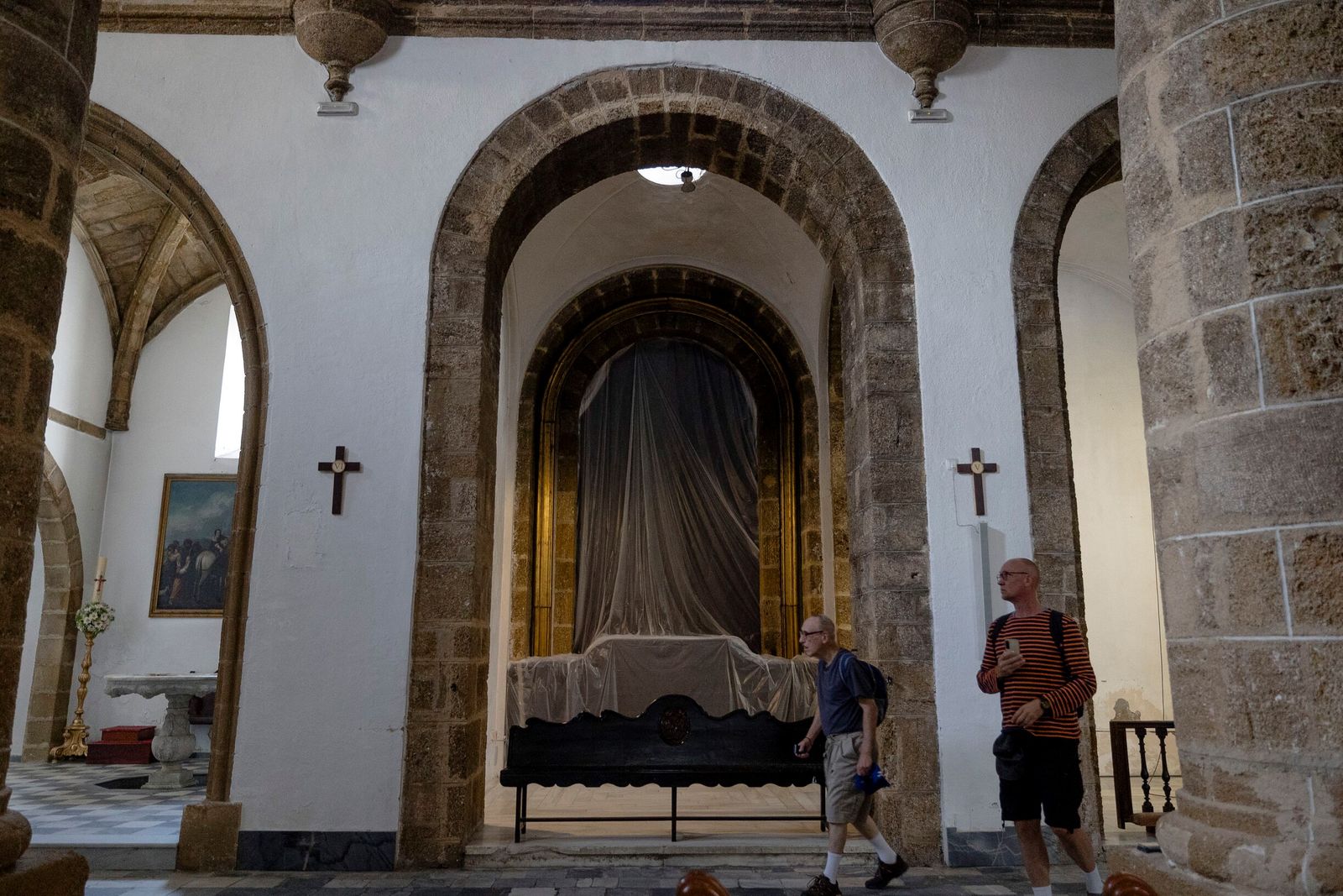 Imagen de la Catedral Vieja, Santa Cruz, afectada por las últimas lluvias.