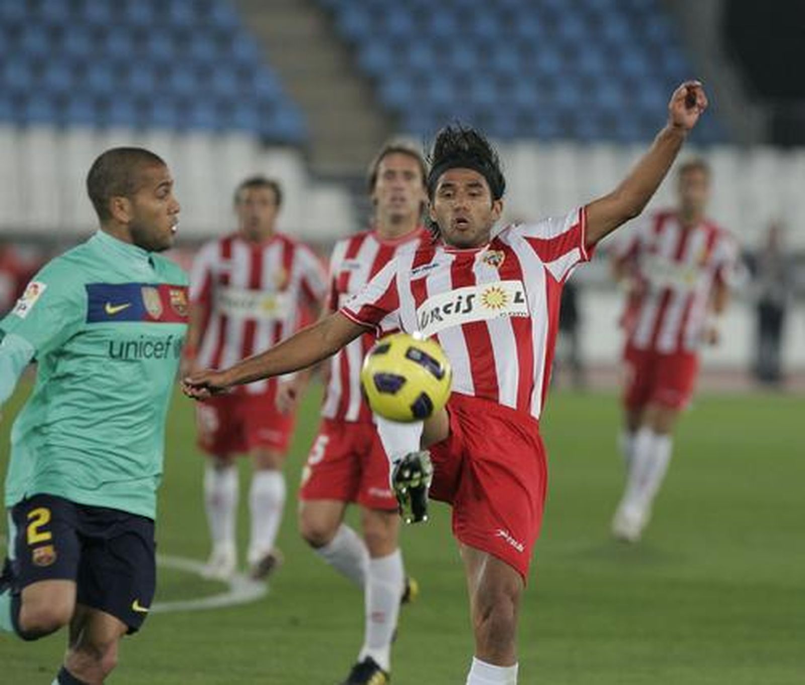 El Almería sufre una goleada histórica.

Foto: Javier Alonso