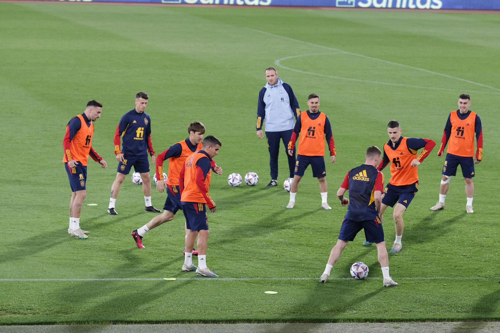 Entrenamiento de la Selección Sub-21 de España, en Almería