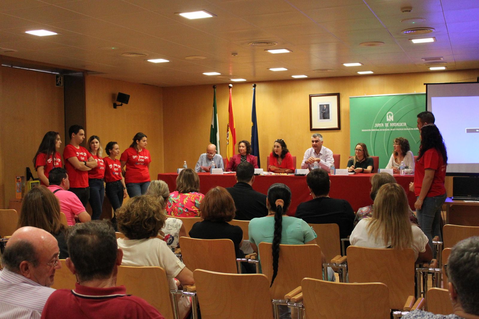 Presentación de 'Los Almendros y La Chanca juegan" en la Delegación Territorial de Educación.